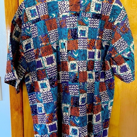 Vintage 1990s Robert Stock Button-Down Party Shirt - Picture 3 of 6